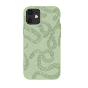 Pela iPhone 12 Sage Green Snaky Engraved Case